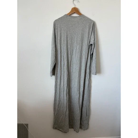 RUE de FEEME Floral Pull-On Nightgown – Heather Grey – Women's 10 - Picture 4 of 4